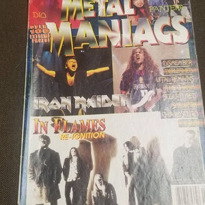 METAL MANIACS Magazine Sept 2000  Iron Maiden Pantera Six Feet Under Dio