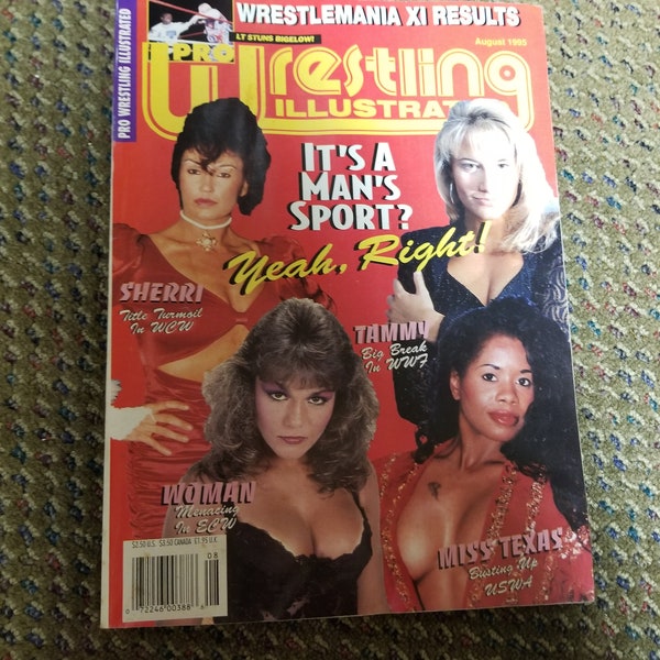 Pro Wrestling Illustrated August 1995 Tammy Missy Sherri Woman Cover