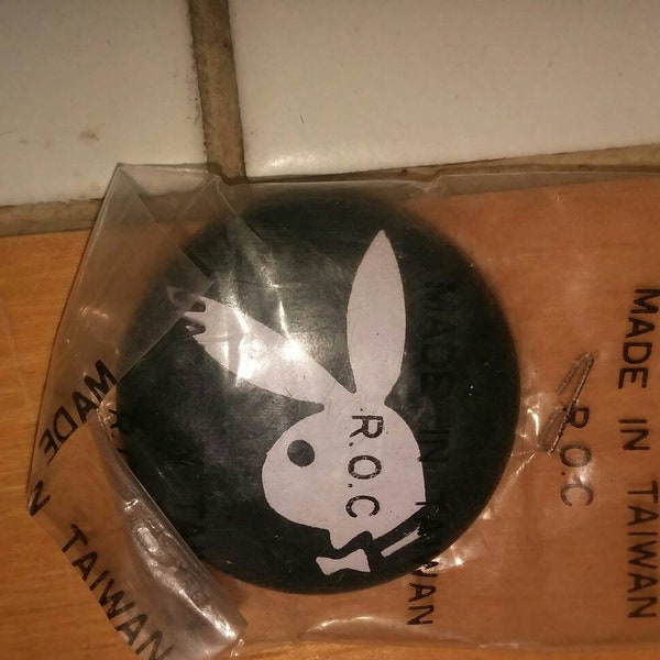 Vintage Deadstock 1970s Playboy Pin Button Badge