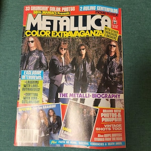 Metal Maniacs Presents Metallica Color Extravaganza Movie Mirror May Magazine