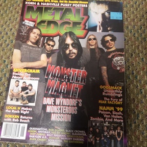 Metal Edge Magazine June 1999 Monster Magnet Local H Silverchair