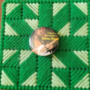 Yngwie J Malmsteen&#39;s Rising Force Vintage Pinback Button