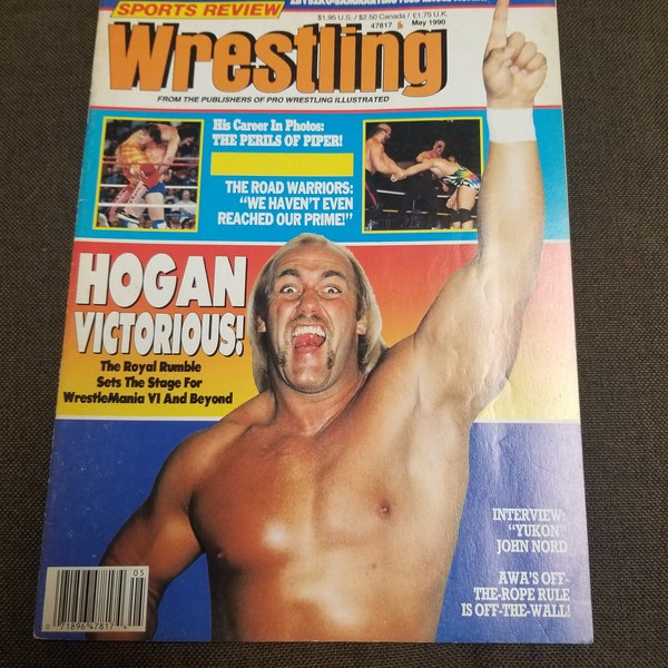 Sports Review Wrestling Magazine May 1990 Hulk Hogan Cover