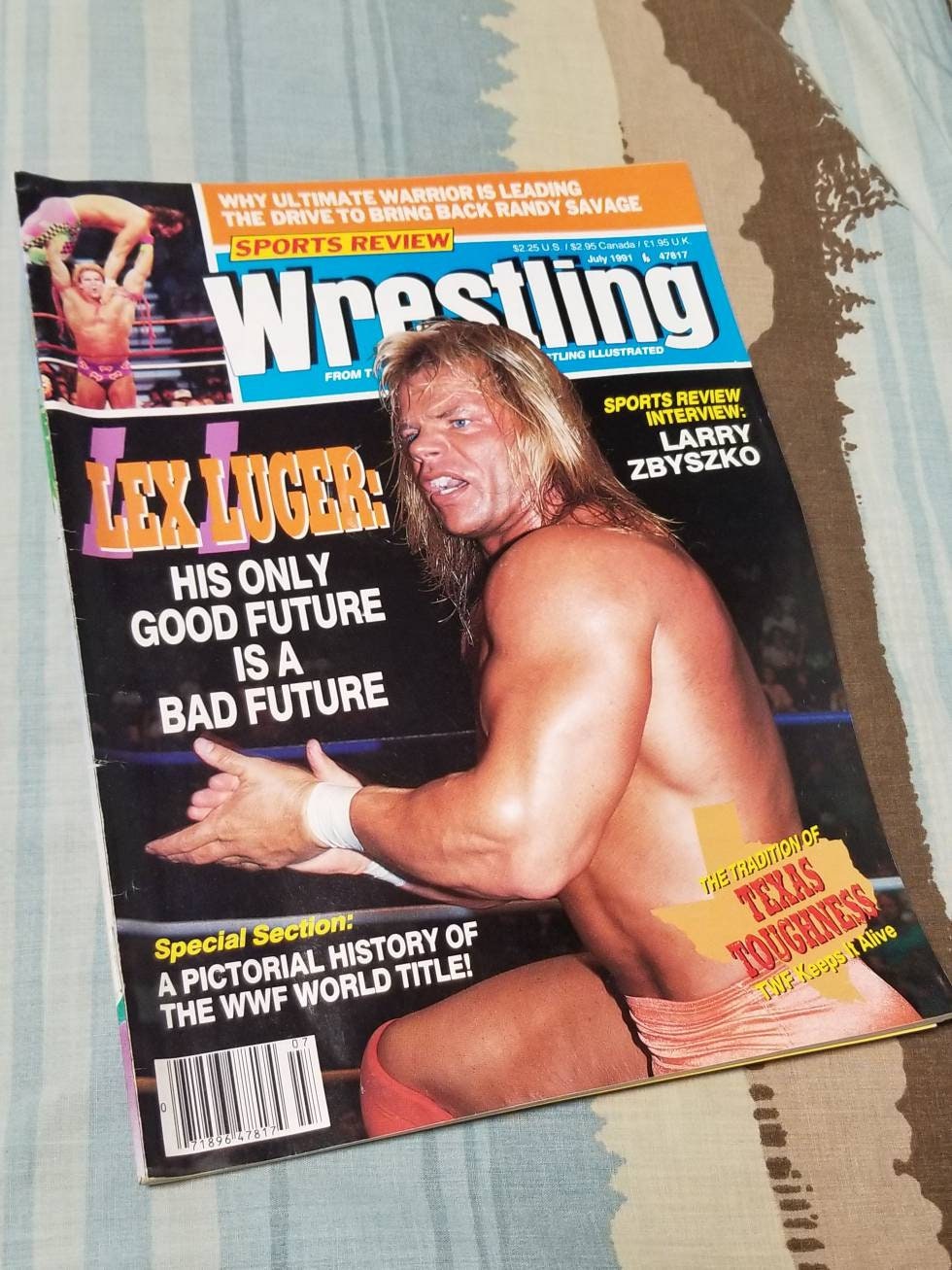 Sports Review Wrestling July 1991 Lex Luger Cover