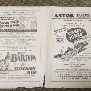 Vintage 1930s Astor Theatre Milwaukee WI Advertisement