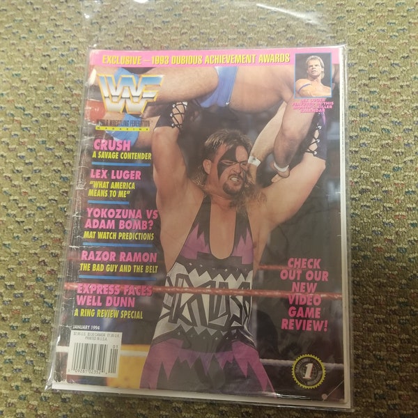 WWF Magazine January 1994 Crush Cover