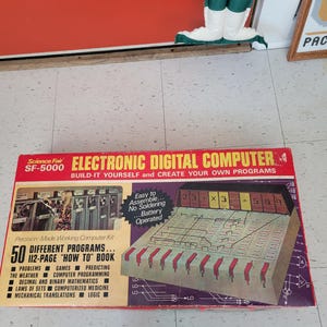 TANDY SCIENCE Fair SF-5000 Logic 0-600 elektronische digitale computer vintage 1971