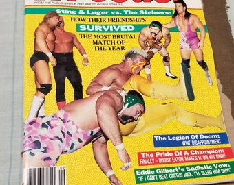 Victory Sports Series The Wrestler Magazine Sting Scott Steiner Cover September 1991