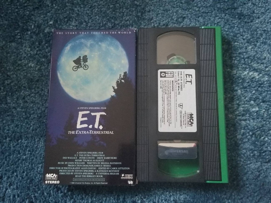Vintage E.T. the Extra Terrestrial VHS Tape Etsy