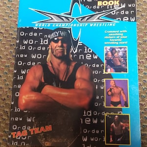 Vintage Witld Champion Wrestling Sticker Activity Book