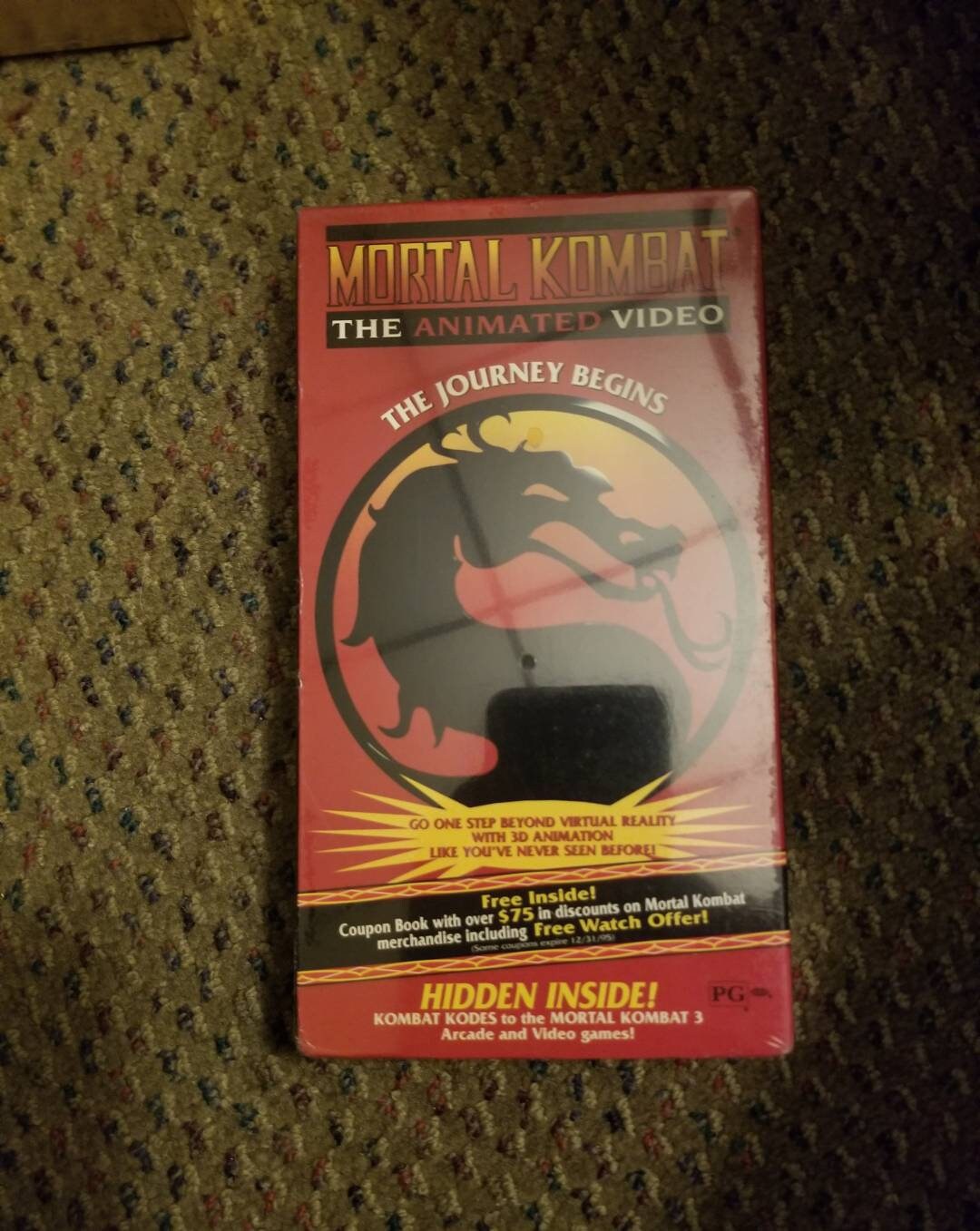 Mortal Kombat the Animated Video the Journey Begins VHS Tape Etsy