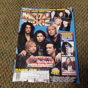 Metal Edge Magazine June 1997 Aerosmith Cover