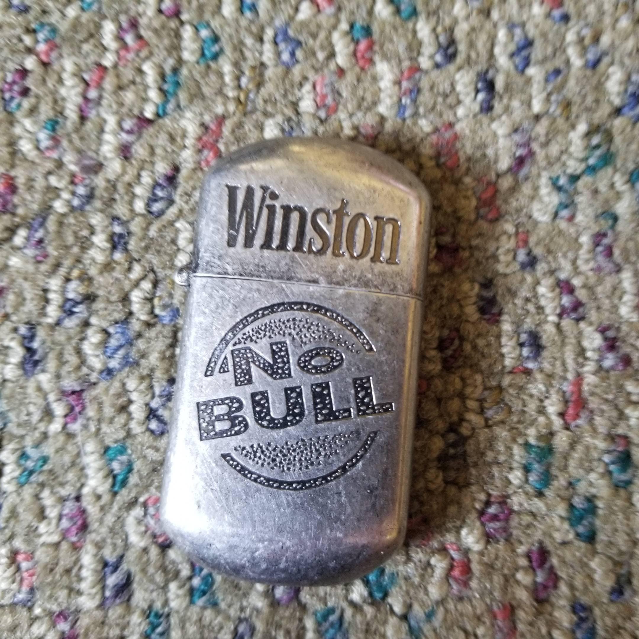 Vintage Winston No Bull Refillable Lighter AS IS Untested