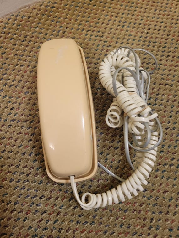 Vintage AT&T Touch Tone Push Button Trimline Phone Beige USA - Etsy