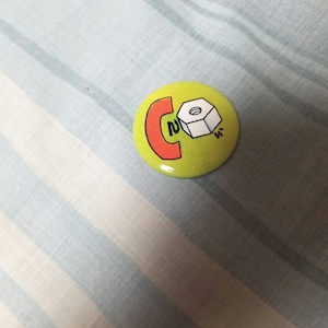 See Nothing Pinback Button