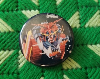 Vintage Judas Priest Defenders Of Faith Pinback Button