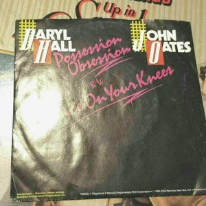 Hall and Oates Possession Obsession You&#39;re On Your Knees Single With Picture Sleeve