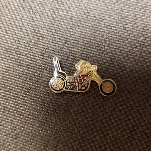 Vintage Motorcycle Enamel Pin Hat Pin