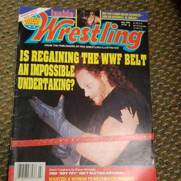 Victory Sports Series Inside Pro Wrestling Magazine Undertaker Cover July 1992