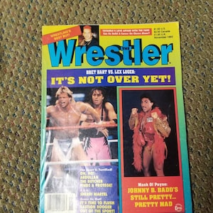 The Wrestler Magazine November 1993 Lex Luger Bret Hart Cover