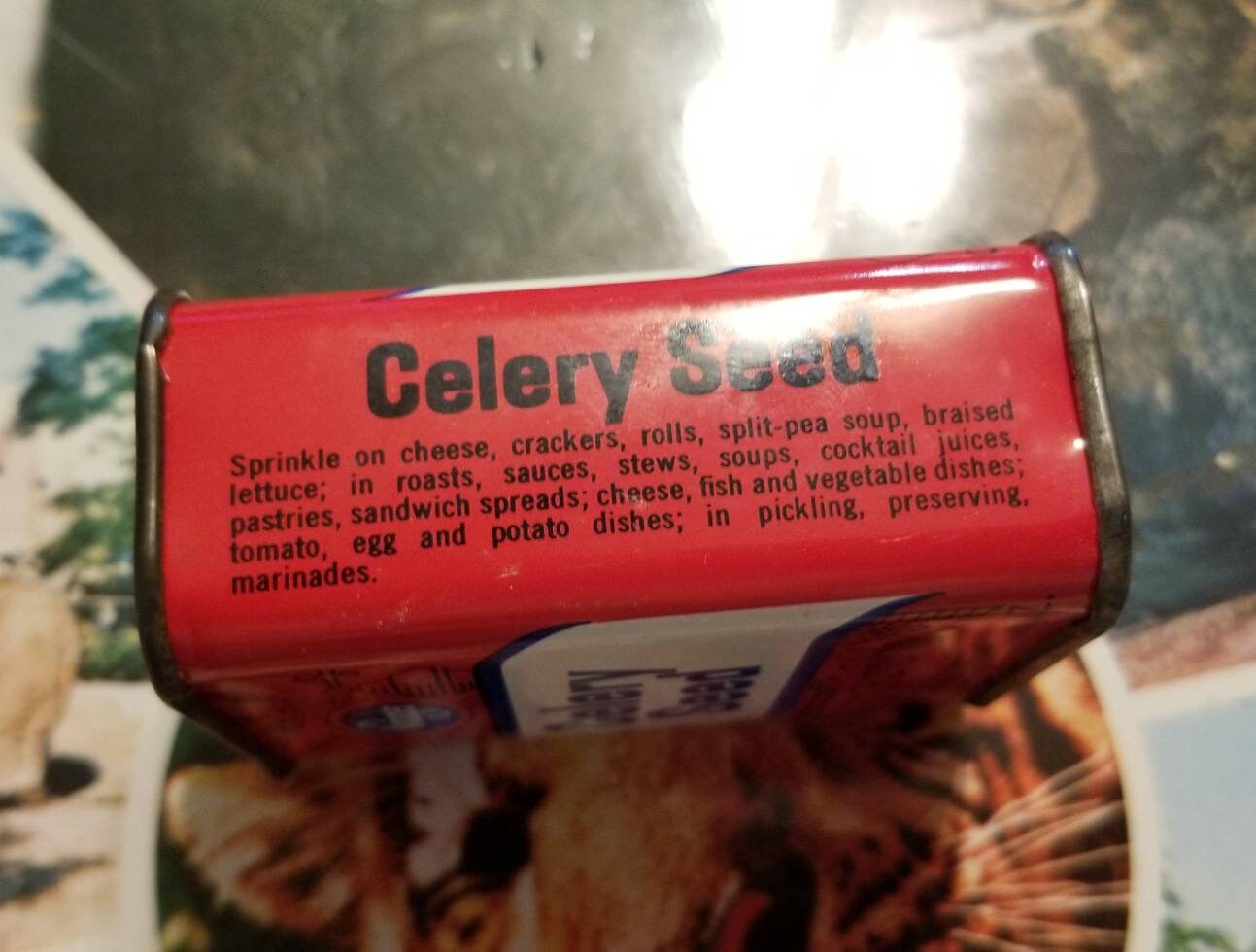 Vintage 1960s Kroger Celery Seed Container Etsy