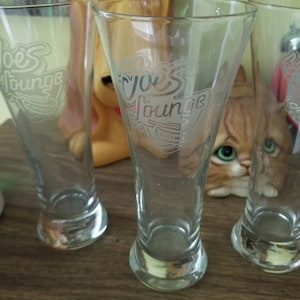 Vintage Camel Cigarettes Joe&#39;s Place Beer Glasses Lot of 3