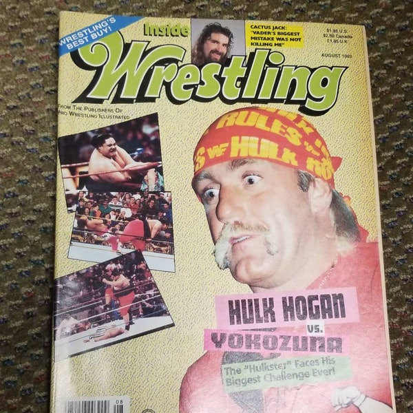 Victory Sports Series Inside Pro Wrestling Magazine August 1993 Hulk Hogan Cover