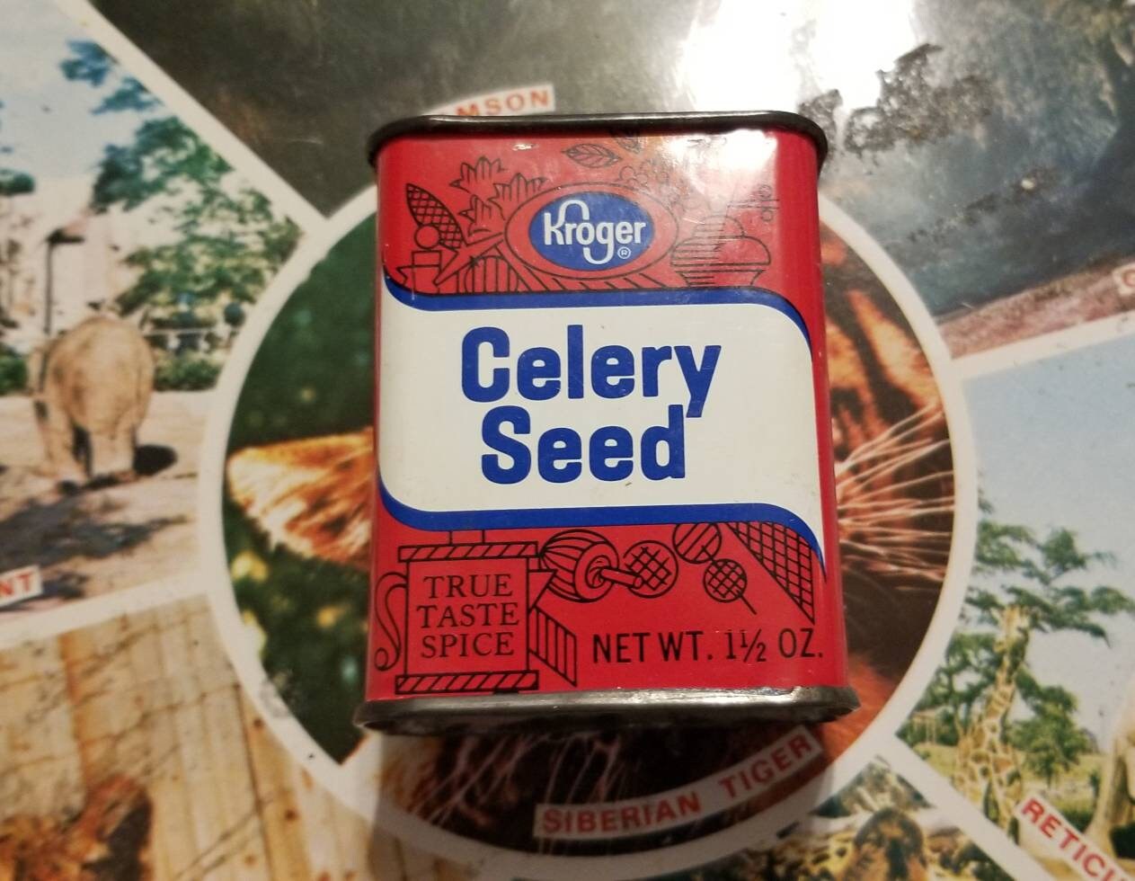 Vintage 1960s Kroger Celery Seed Container Etsy UK