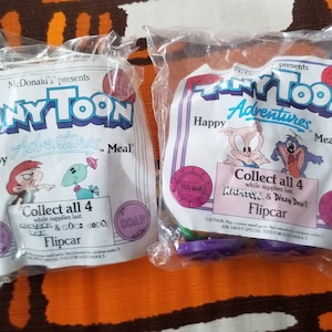 Vintage McDonalds Tiny Toons Toys Sealed Set of 2