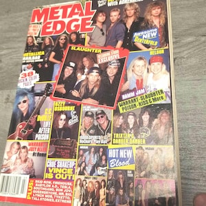 Metal Edge Magazine July 1992 Def Leppard Metallica Nelson Slaughter Cover Slaughter Def Leppard Cover