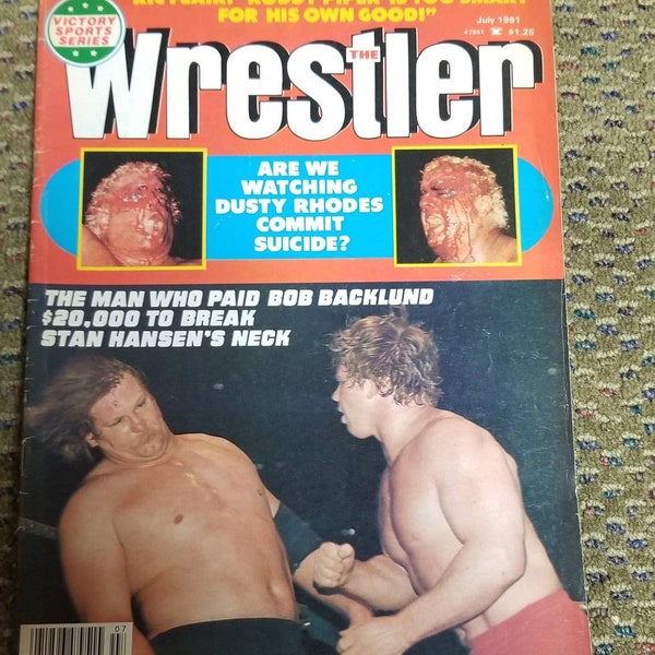 Victory Sports Series The Wrestler Magazine February 1981 Stan Hansen Cover Bob Backlund Dusty Rhodes