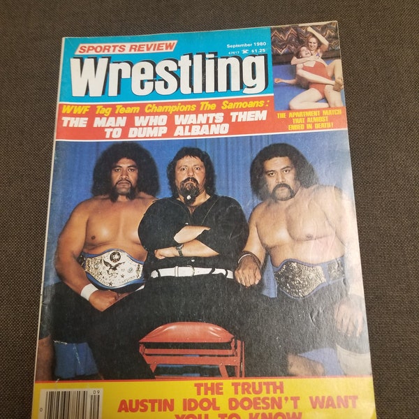 Wrestling Magazine Sports Review September 1980 Lou Albano Cover