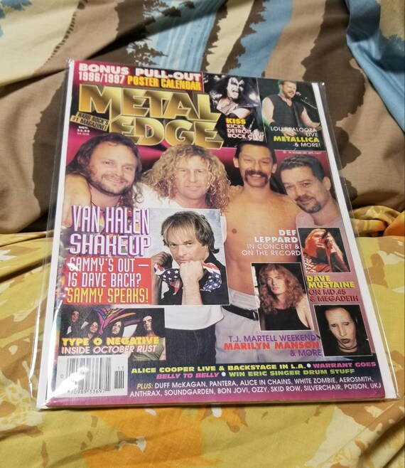 Metal Edge Magazine April 1999 Kiss Metallica Pantera Cover - Etsy