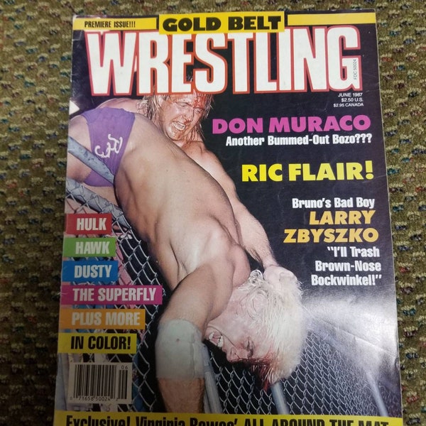 Gold Belt Wrestling Magazine June 1987