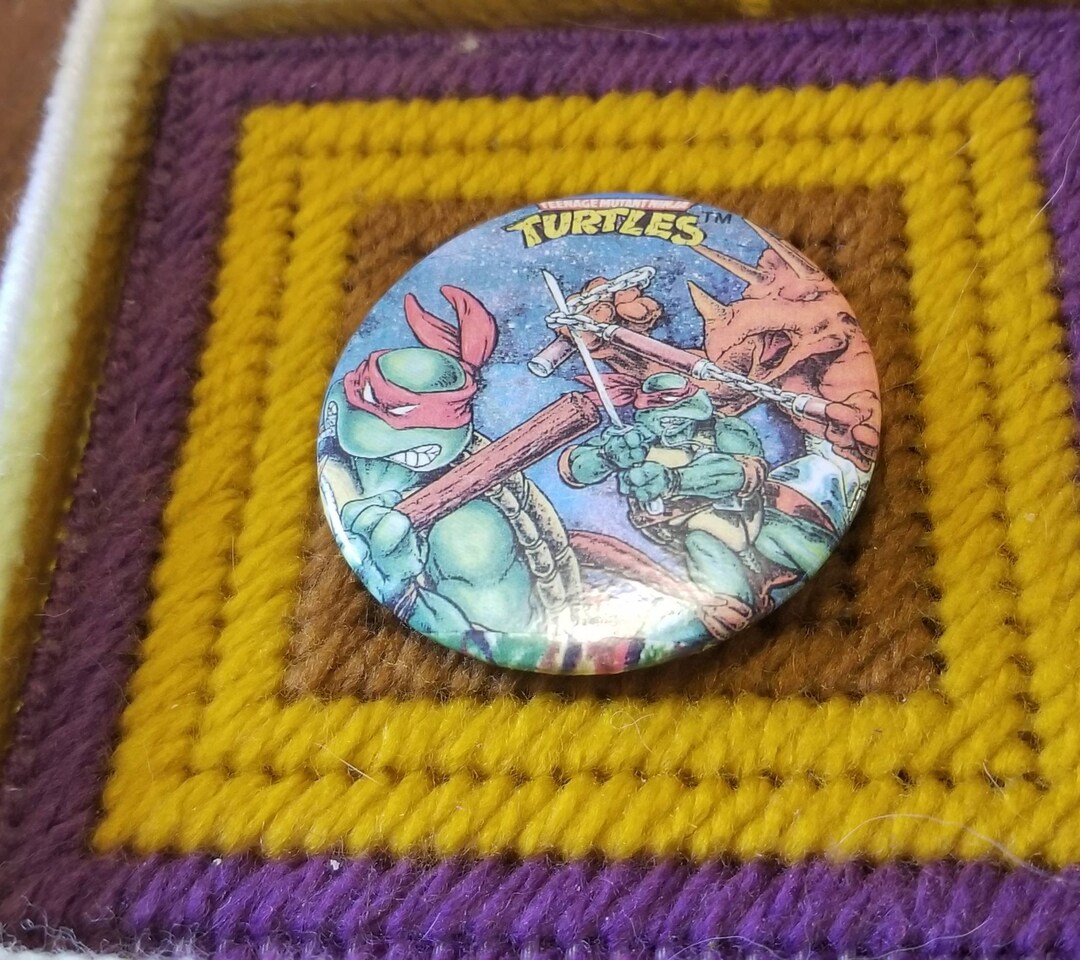Vintage Teenage Mutant Ninja Turtles Pinback Button - Etsy