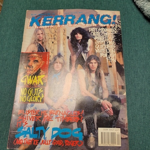 Kerrang Magazine Issue 274 Salty Dog Gwar Bon Jovi Fish White Lion