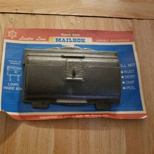 Vintage Lustre Line Plastic Mailbox New In Package