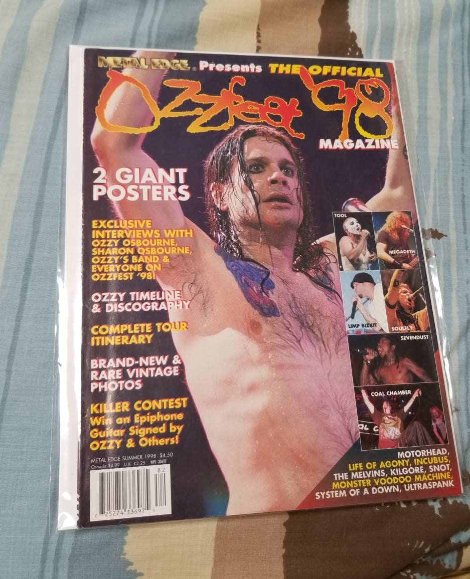 Rare Ozzfest 1998 Metal Edge Magazine - Etsy