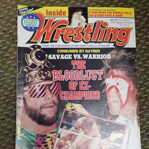 Victory Sports Series Inside Wrestling Magazine May 1991 Randy Savage Ultimate Warrior Cover