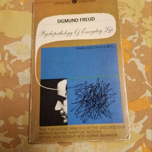 Vintage Sigmund Freud Psychopathology Of Everyday Life Paperback