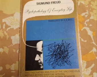 Vintage Sigmund Freud Psychopathology Of Everyday Life Paperback