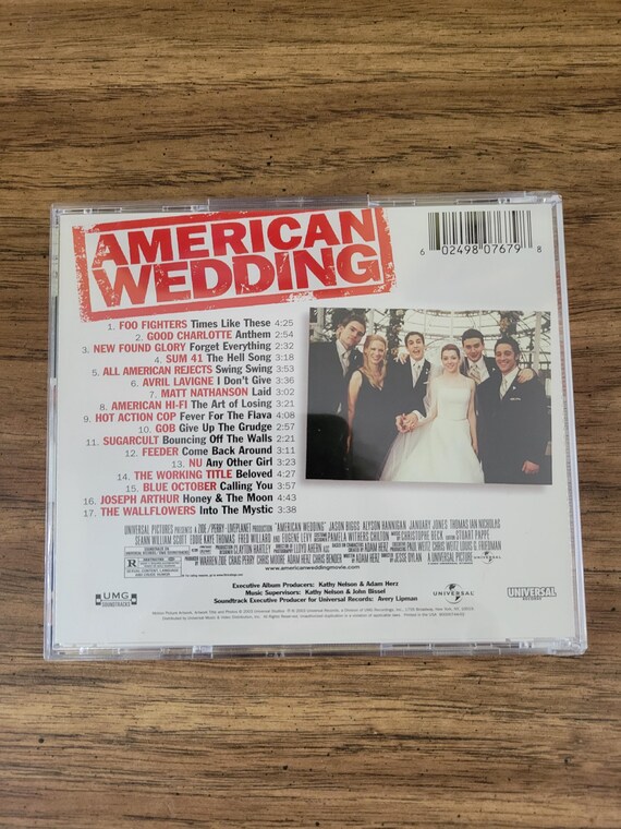 American Wedding Original Soundtrack CD - Etsy