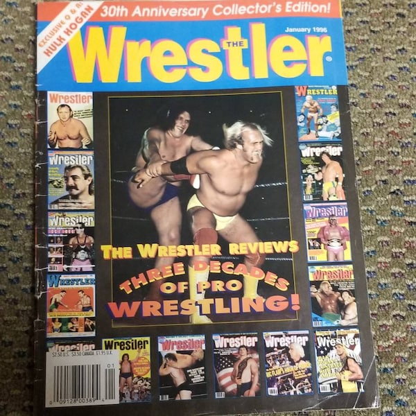 The Wrestler Magazine January 1996 30th Anniversary Cover