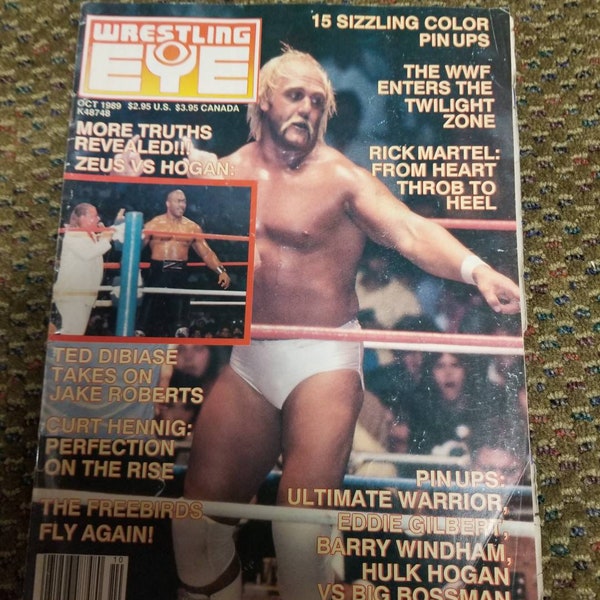 Wrestling Eye Magazine October 1989 Hulk Hogan Cover