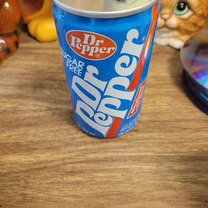 Sugar Free Dr. Pepper Army vs Navy Soda Can - 1984 Opened Philadelphia