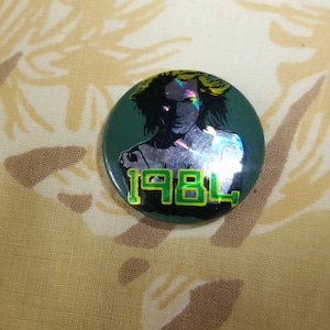 Vintage Van Halen 1984 Prismatic Pinback Button