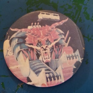 Vintage-Juda Priest Verteidiger des Glaubens Pin Button