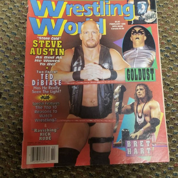 Wrestling World February 1998 Stone Cold Steve Austin Magazine