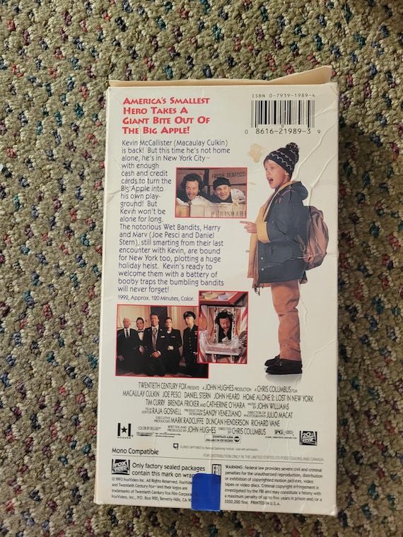 Home Alone 2 Lost in New York VHS Tape - Etsy