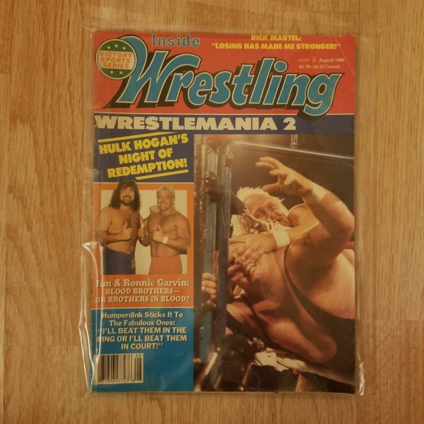 Wrestling Magazine August 1986 Wrestlemania 2 Issue